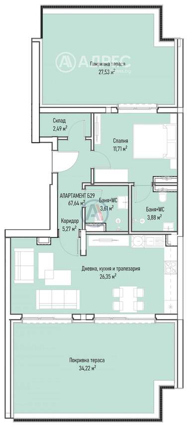 Verkauf - Wohnung in Mladost-4,  Sovia