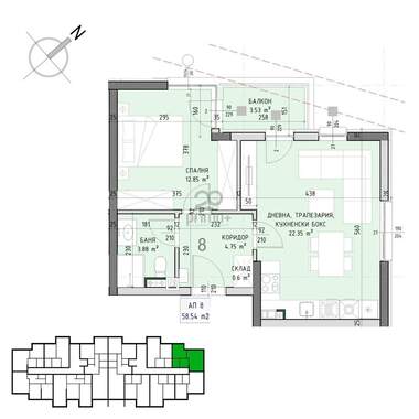 Vânzare - Apartament în Malinova Dolina,  Sofia