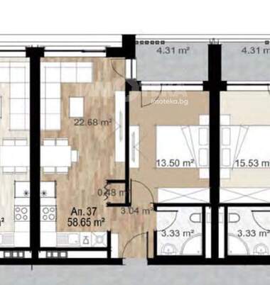 Verkauf - Wohnung in Center,  Sovia