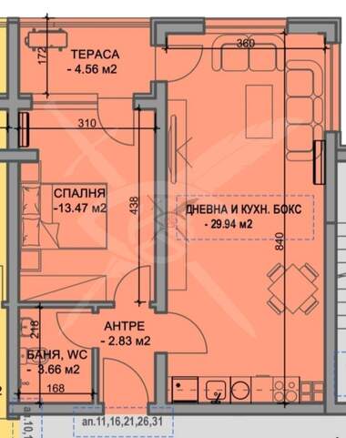 For sale - Apartment in Iujen,  Plovdiv