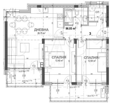 Vânzare - Apartament în Samara-3,  Stara Zagora