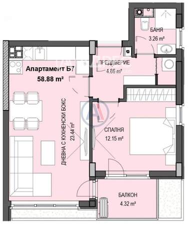For sale - Apartment in Krastova vada,  Sofia