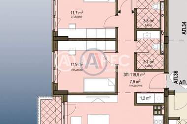 Satış - Apartman olarak Ovça Kupel 2,  Sofia