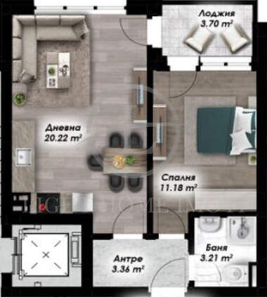For sale - Apartment in Ostromila,  Plovdiv
