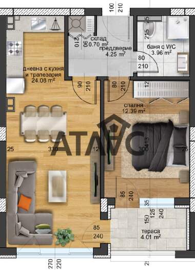 For sale - Apartment in Otdih i kultura,  Plovdiv