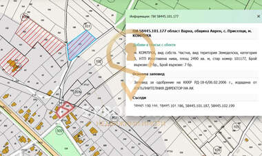 For sale - For Construction in Priseltsi,  Varna