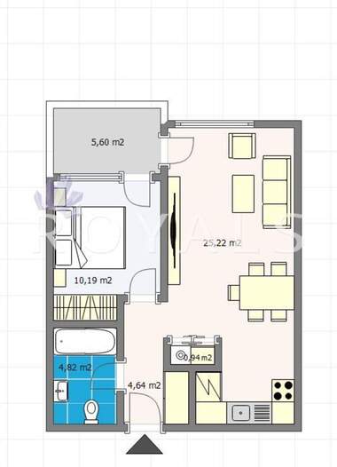 Verkauf - Wohnung in Wazrajdane 1,  Warna