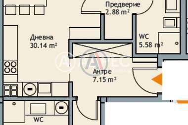 Vânzare - Apartament în k.k. Ceaîka,  Varna